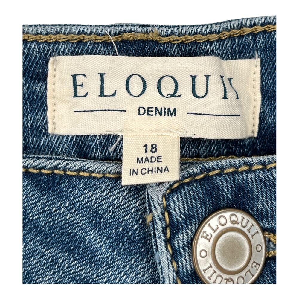 Eloquii Jeans Classic Fit stretch denim Mom size 18 - Picture 3 of 4